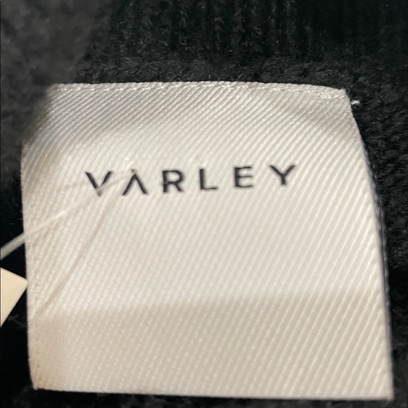 Varley Siren Relaxed Jacquard Sweater Whitecap Grey Black Jacquard Color Medium - Picture 5 of 6